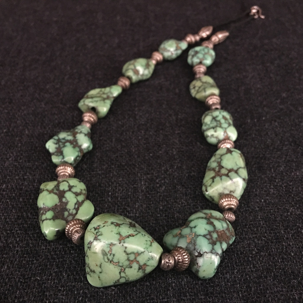 Antique Tibetan Turquoise Necklace Jewelry at Mahakala Fine Arts