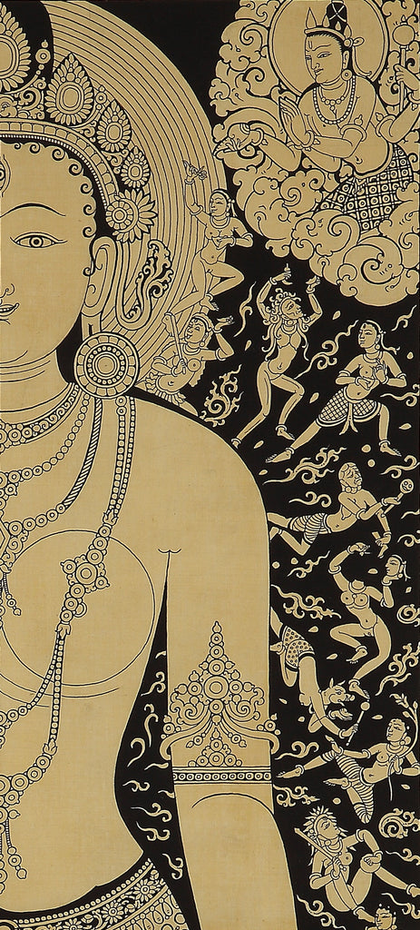 Ardhanarishvara Thangka Paubha by Mukti Singh Thapa and Mahakala Fine Arts