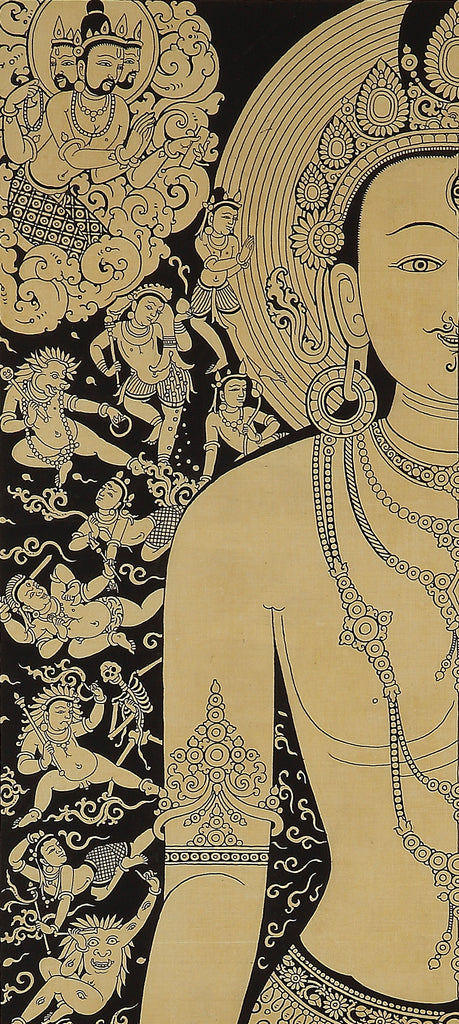 Ardhanarishvara Thangka Paubha by Mukti Singh Thapa and Mahakala Fine Arts