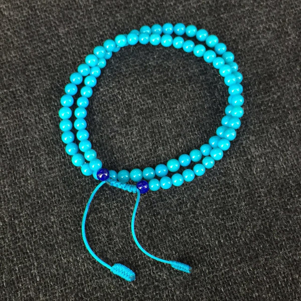 Handmade American Sleeping Beauty Turquoise Bracelet at Mahakala Fine Arts