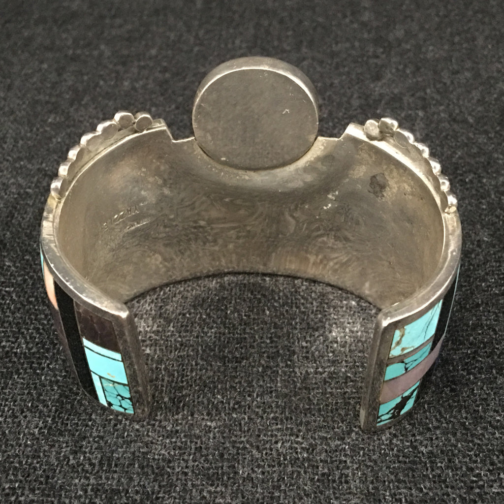 Native American Zuni Indian handmade sterling silver bracelet by Yazzie