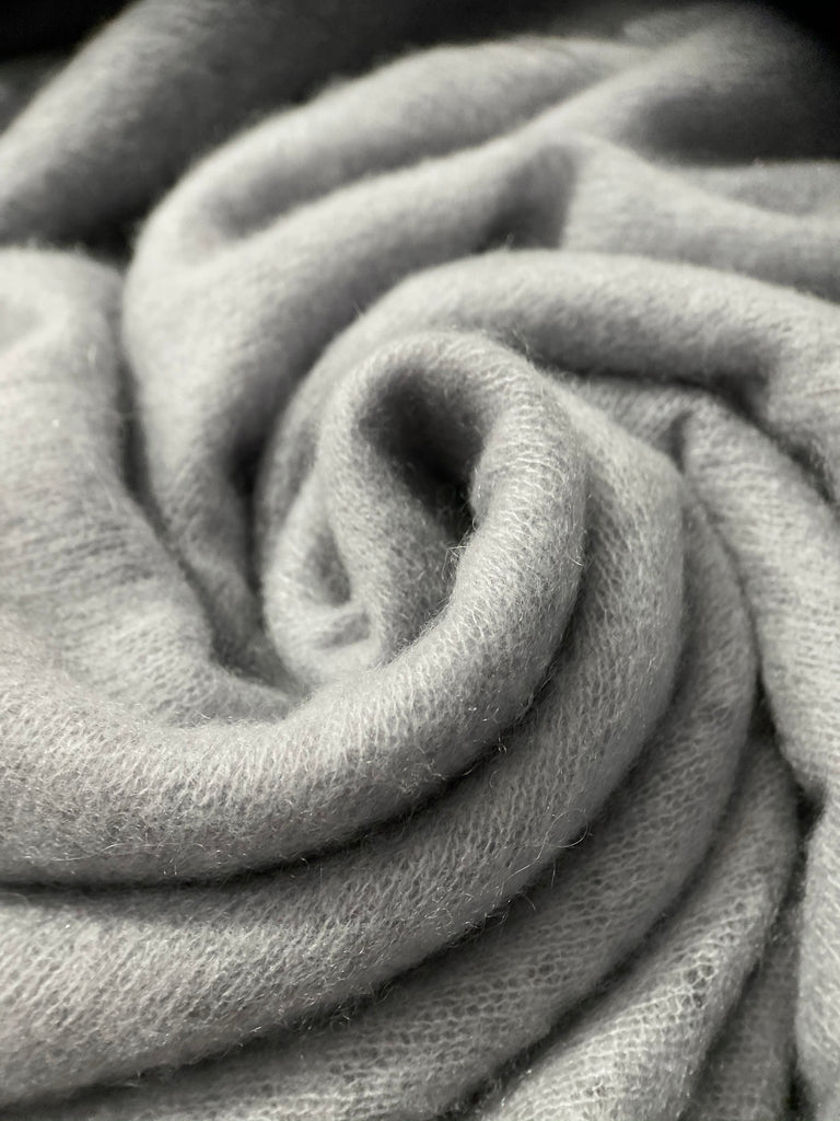 Cozy Pashmina Knit Scarf - Light Grey