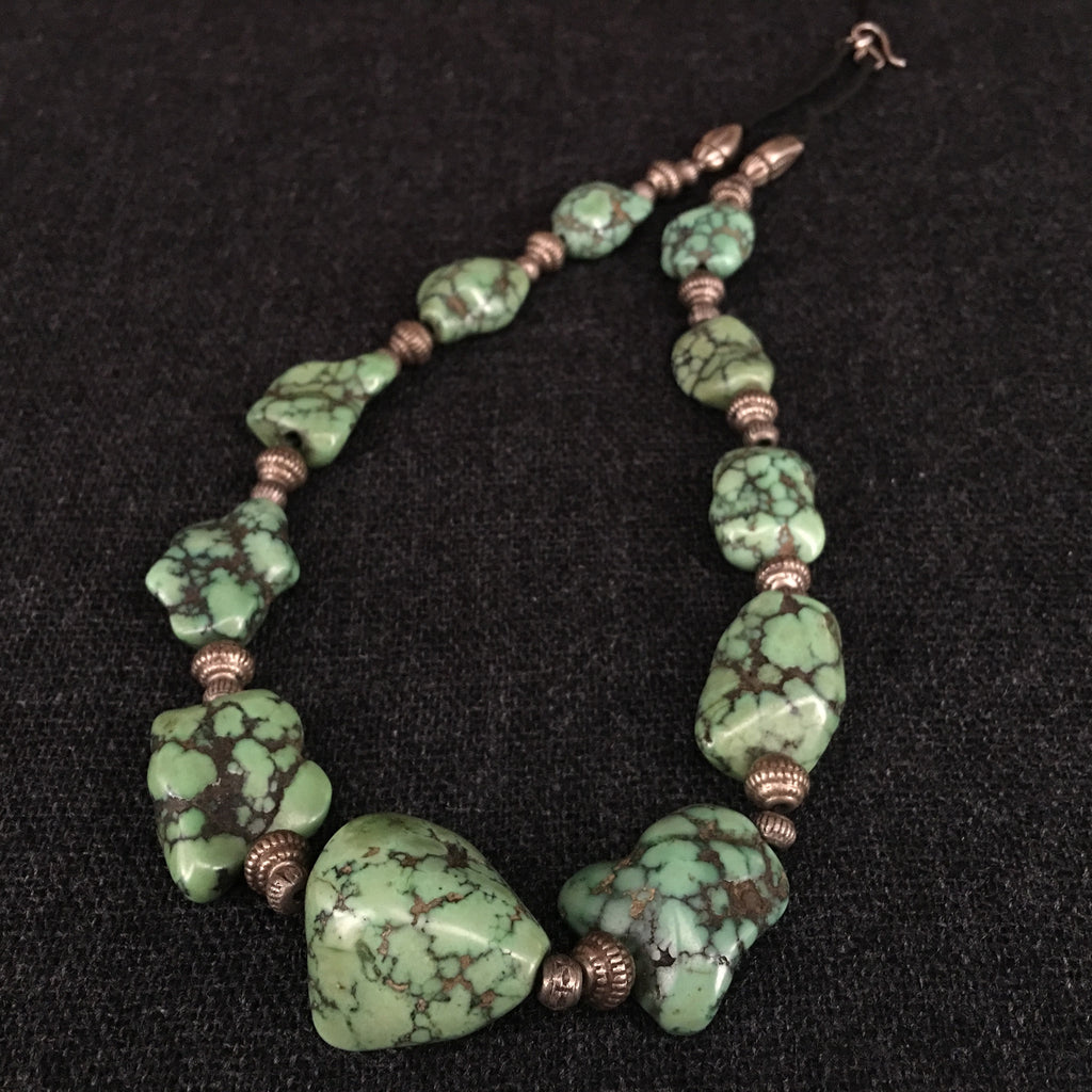 Antique Tibetan Turquoise Necklace Jewelry at Mahakala Fine Arts