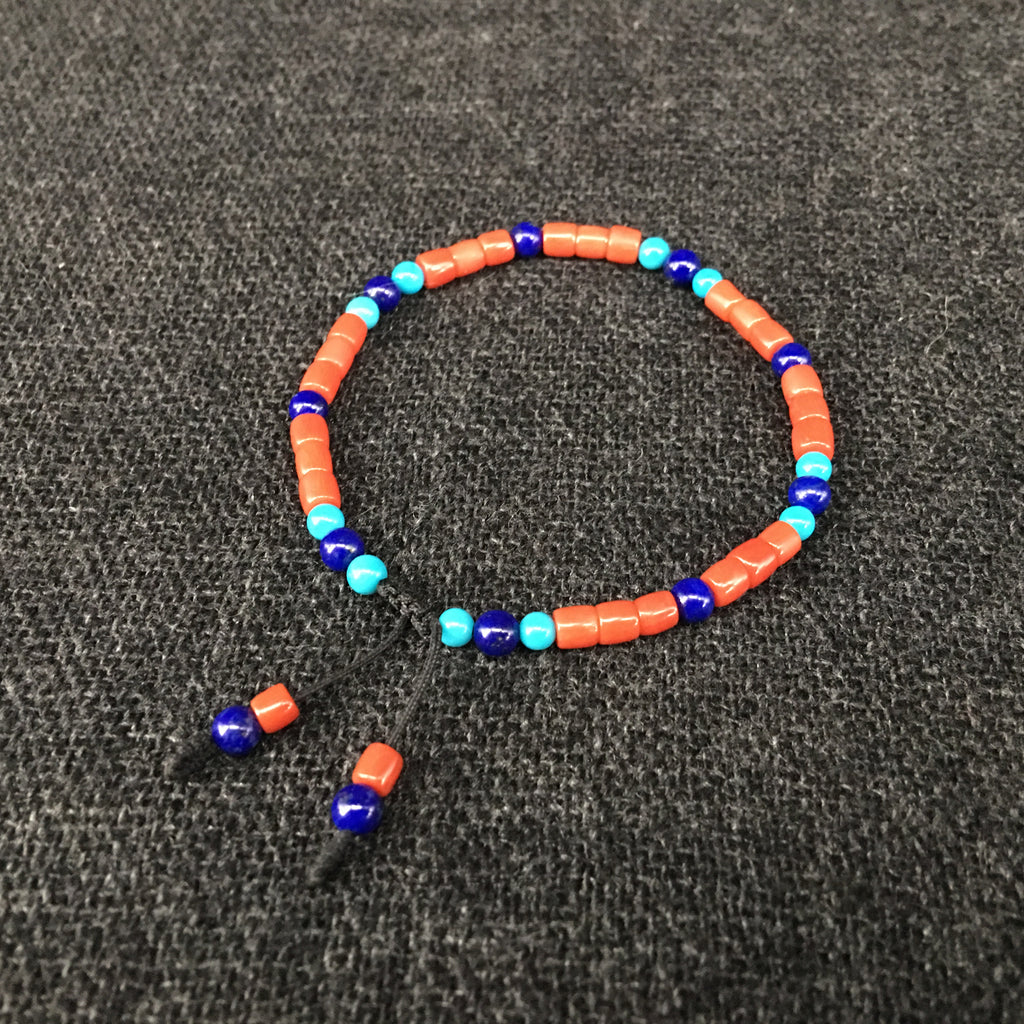 Native American Indian Coral Bracelet Jewelry at Mahakala Fine Arts
