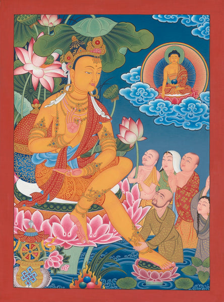 Boddhisatva Tibetan thangka by Mukti Singh Thapa