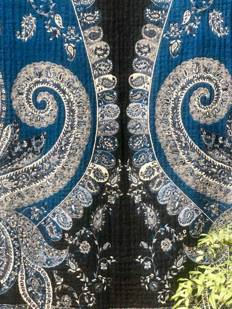 Kashmir Wool Blanket Bedspread Shawl Throw